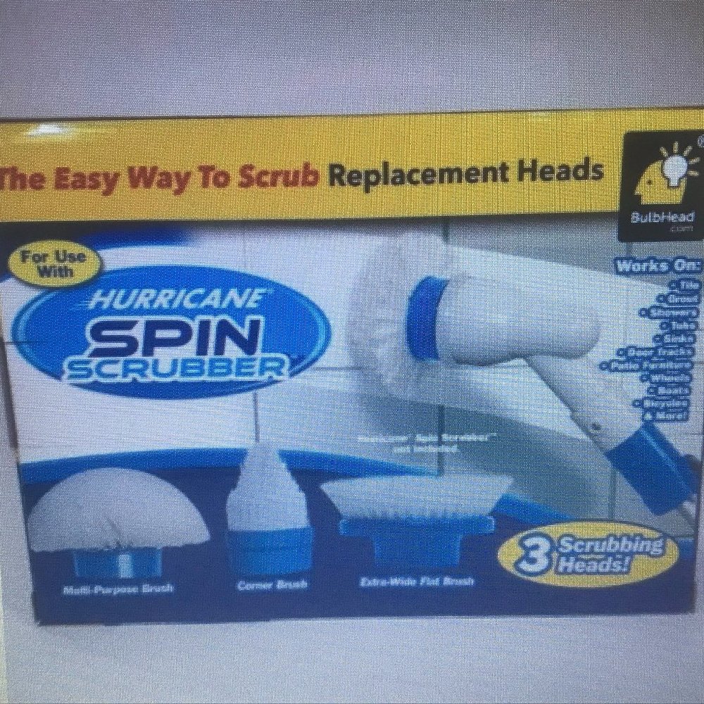 Hurricane Spin Scrubber Brush Replacement Heads